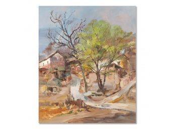Impressionist Original Oil On Canvas 'Chaoyang Village Series 3'