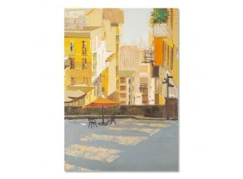Impressionist Original Oil Painting 'Street View 1'