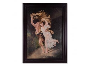In Maner Of Pierre Auguste Cot Oil 'The Storm'