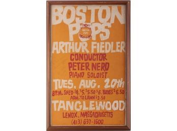 90s Arthur Fiedler Poster On Paper 'Boston Pops'
