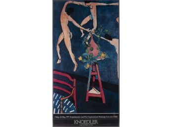 1973 Henri Matisse Knoedler Poster 'Impressionist-Post Impressionist Paintings'
