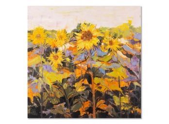 Impressionist Original Oil Painting 'Sunflower'