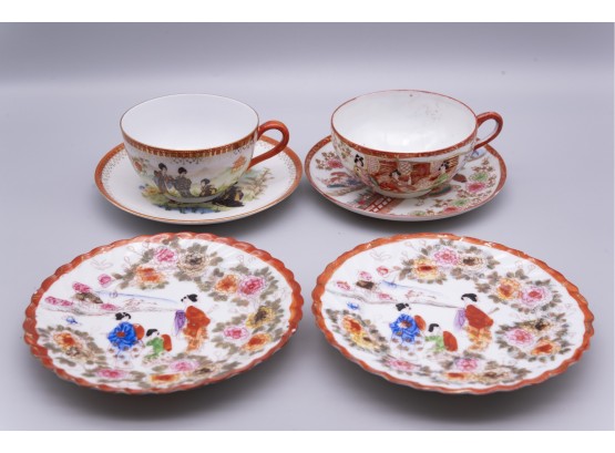Set Of Japanse Teacup Set With Plates