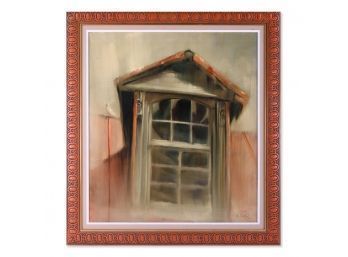 Hal Singer  (1919 - 2003) Pennsylvania/NJ Artist Oil Painting 'Window Scene'
