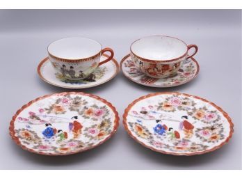 Set Of Japanse Teacup Set With Plates
