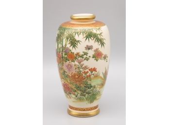 Vintage Satsuma Porcelain Vase