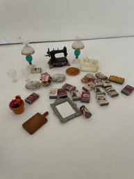 Assorted Tiny Dollhouse Miniatures
