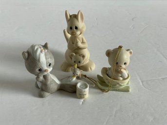 3 Precious Moments Ceramic Figures / Ornaments
