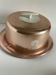 Copper Tone West Bend Cake Carrier