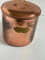 Copper Color Cookie Jar
