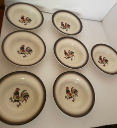 Poppytrail Metlox Rooster Small Bowls