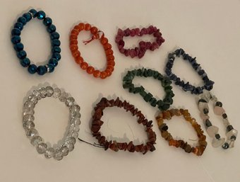 Assorted Gemstone  Stretch Bracelets - Jewelry
