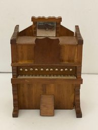 Dollhouse Miniature Piano Windup Music Box