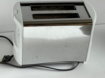 Toastmaster White And Chrome Toaster Model B693A