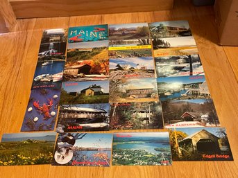 22 Different New England Postcards - 1980s?