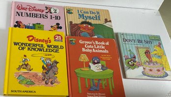 Small Lot Of Disney And Sesame Street Books