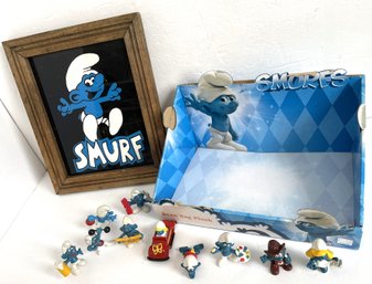Assorted Smurfs Lot - Display, Picture, Figures