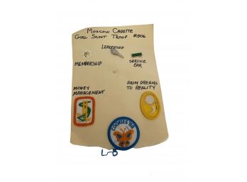 1980s Girl Scout Badges And Pins