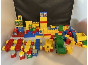 Tray Lot Of Lego Duplo Building Blocks