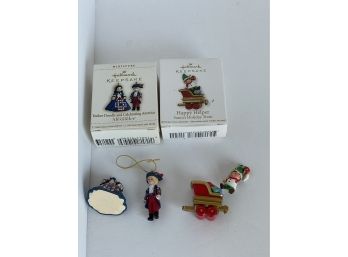 Assorted Hallmark Damaged Miniature Ornaments
