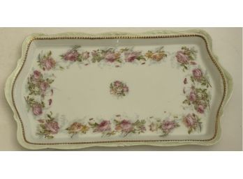 Seisa Porcelain Floral Tray - 11 Inches