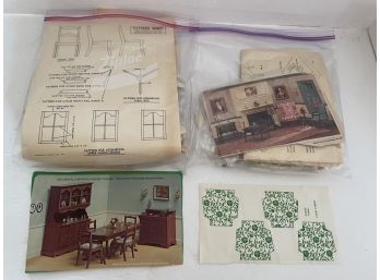 1970s Build Your Own Doll House Furniture