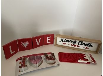 Love, Wedding Or Valentine Themed Decor / Cooking Items