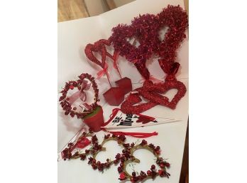 Assorted Wedding / Valentine Heart Decorative Items