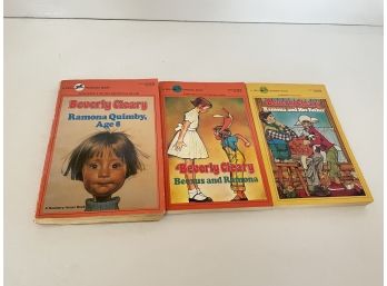 3 Ramona Books By Beverly Cleary