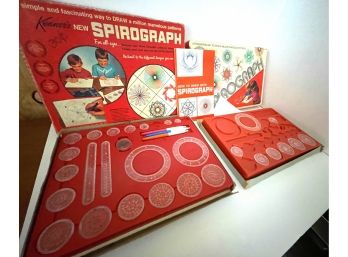 2 Vintage Kenner Spirograph Sets - 1967 & 1973