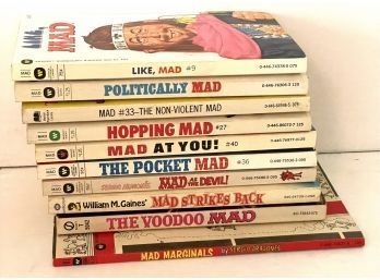 Collection Of 10 1960s-1970s Mad Magazine Collection Books- Lot 6
