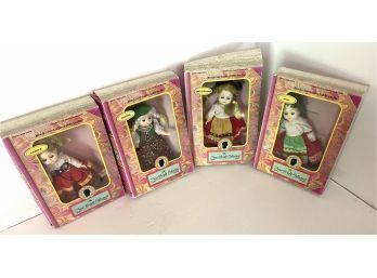 4 Bookcase Collectable Dolls