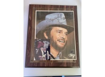 Merle Haggard Autographed Picture