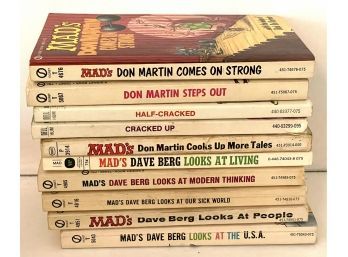 Collection Of 10 1960s-1970s Mad Magazine Collection Books- Lot 4