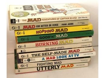 Collection Of 10 1960s-1970s Mad Magazine Collection Books- Lot 1