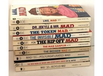Collection Of 10 1960s-1970s Mad Magazine Collection Books- Lot 2