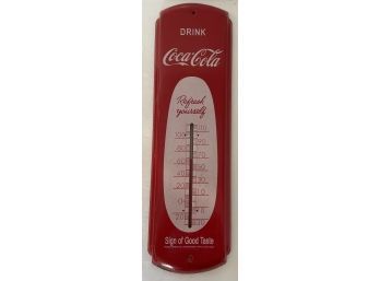17' Coca-Cola Metal Thermometer