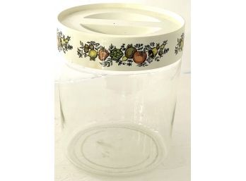 Vintage Spice Of Life Pyrex Glass Jar