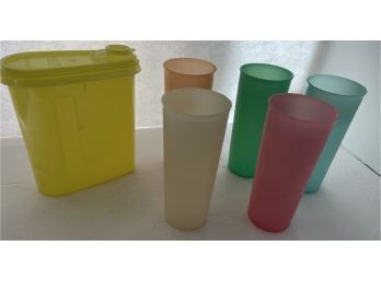 Assorted Tupperware Tumblers / Cups And Drink Canister