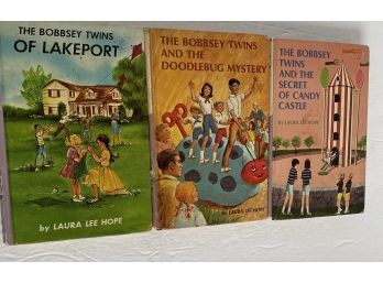 3 Vintage Bobbsey Twins Books