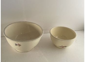 Pair Of Household Institute Priscilla Mixing Bowls