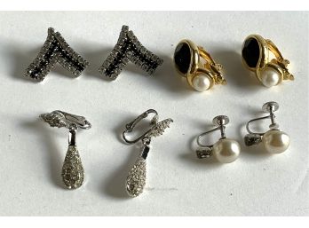 Lot Of Assorted Vintage Earrings