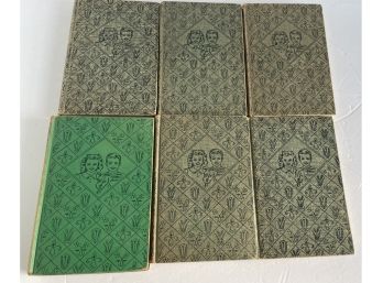 6 Vintage Bobbsey Twins Books - Patterned Covers