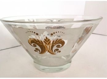 Mid Century Glass Chip Bowl