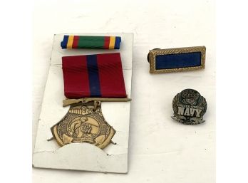 Assorted Lot Of Military Medals, Marines, Navy