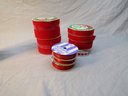 LOT OF CHRISTMAS WREATH CRAFT SEWING RIBBON