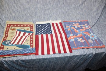 3 4TH OF JULY OUTDOOR GARDEN YARD FLAGS