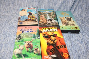 5 KIDS FAMILY VHS MOVIE TAPES