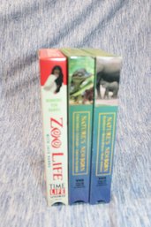 3 NATURE ANIMAL VHS TAPES
