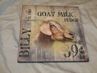 BILLY GOAT WALL SIGN PLAQUE